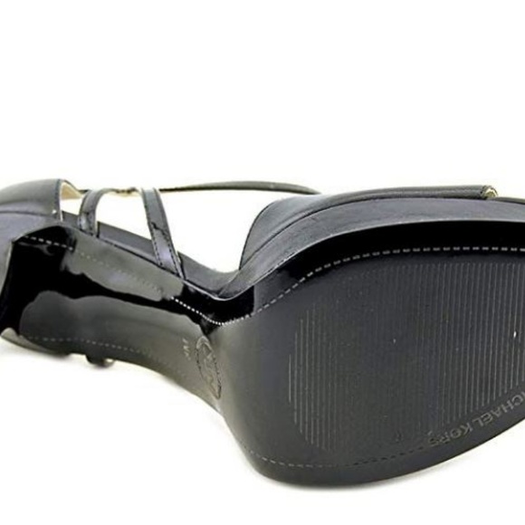*SALE* Michael Kors Belle Black Heel -1445 NEW - Picture 3 of 5